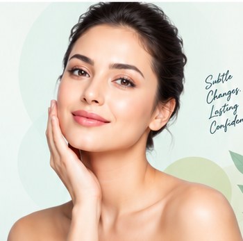 Woman representing confidence and aesthetic care